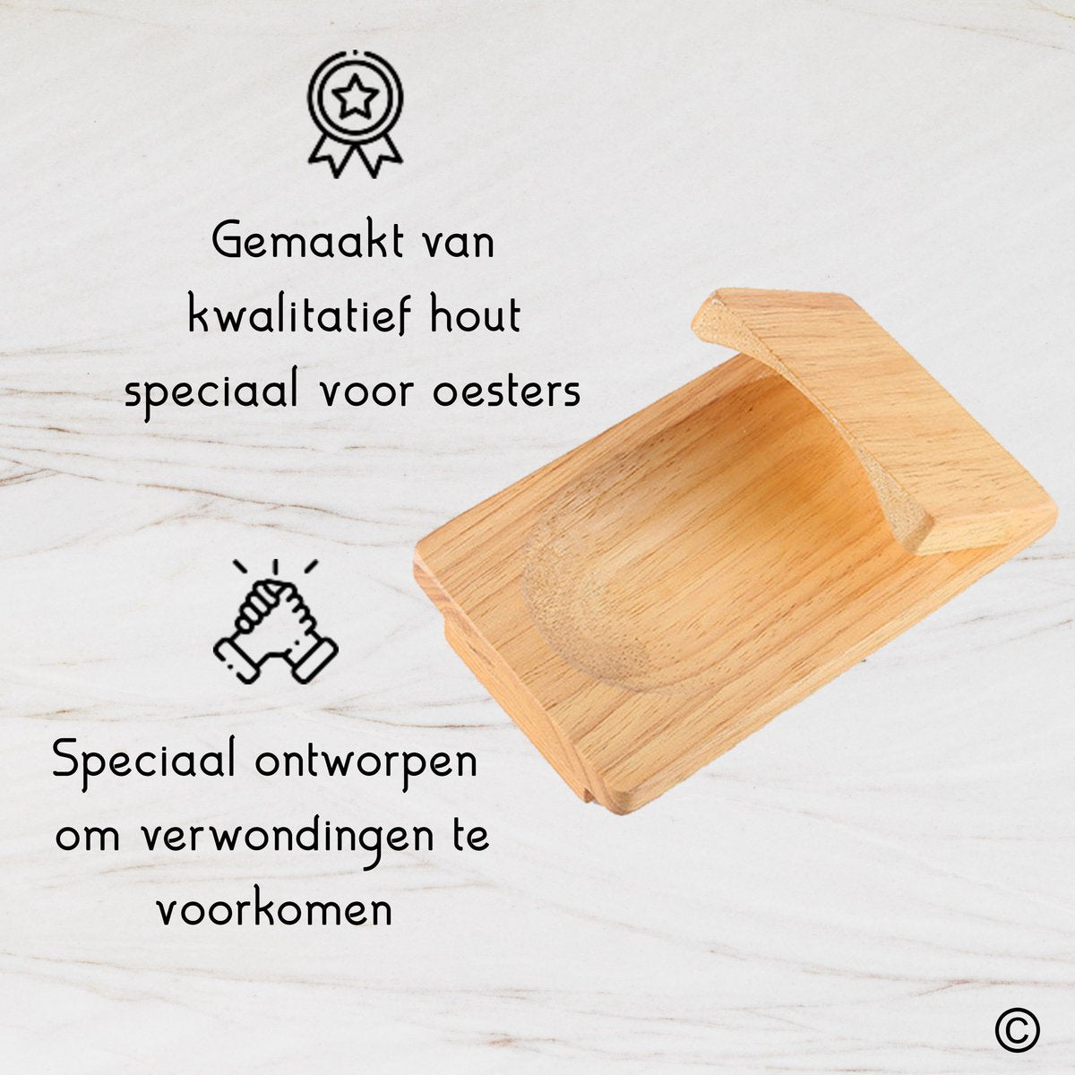 TEN® Oesterhouder van Hout