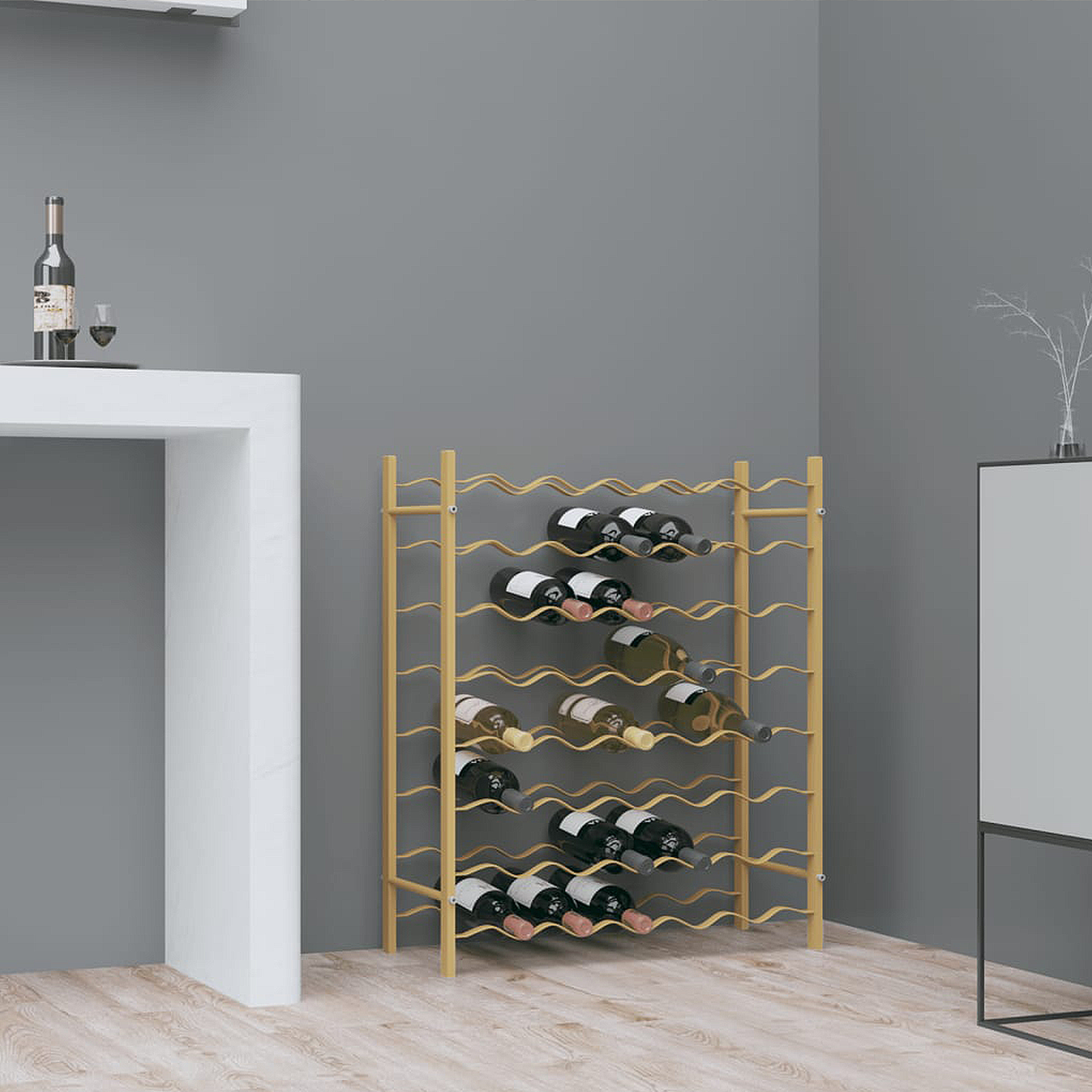 Wijnrek goud lifestyle