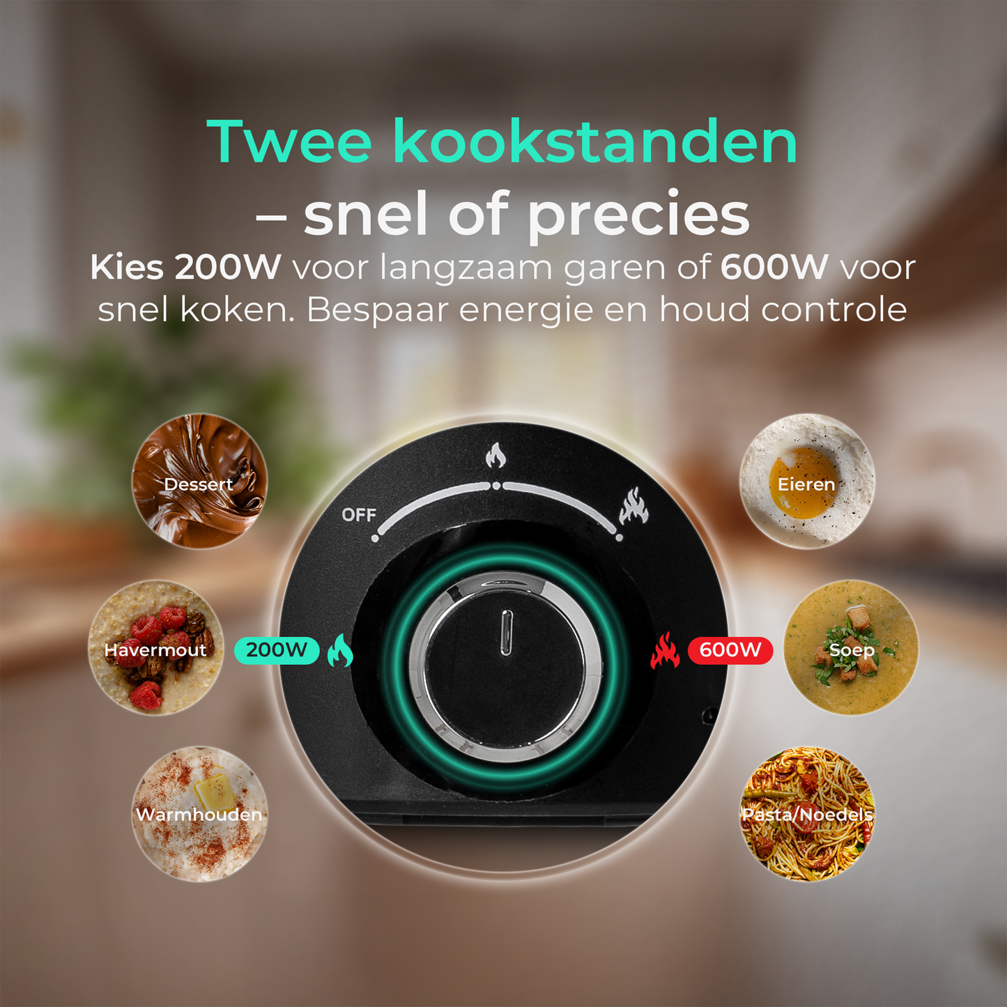 TEN® - Mini Soepmaker/Hotpot 1.8L -200W/600W