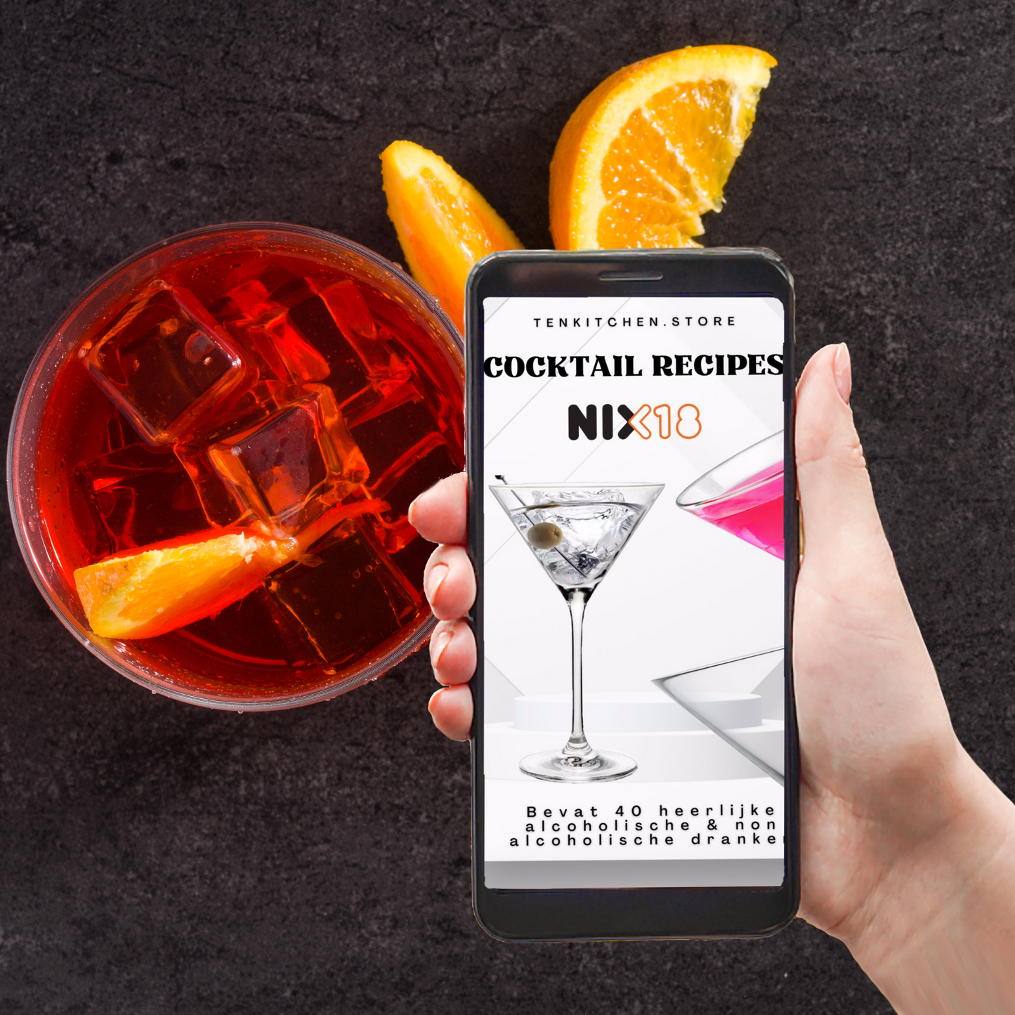 TEN® Cocktailglazen 24 stuks - Hoogwaardig Kristalglas 240ml