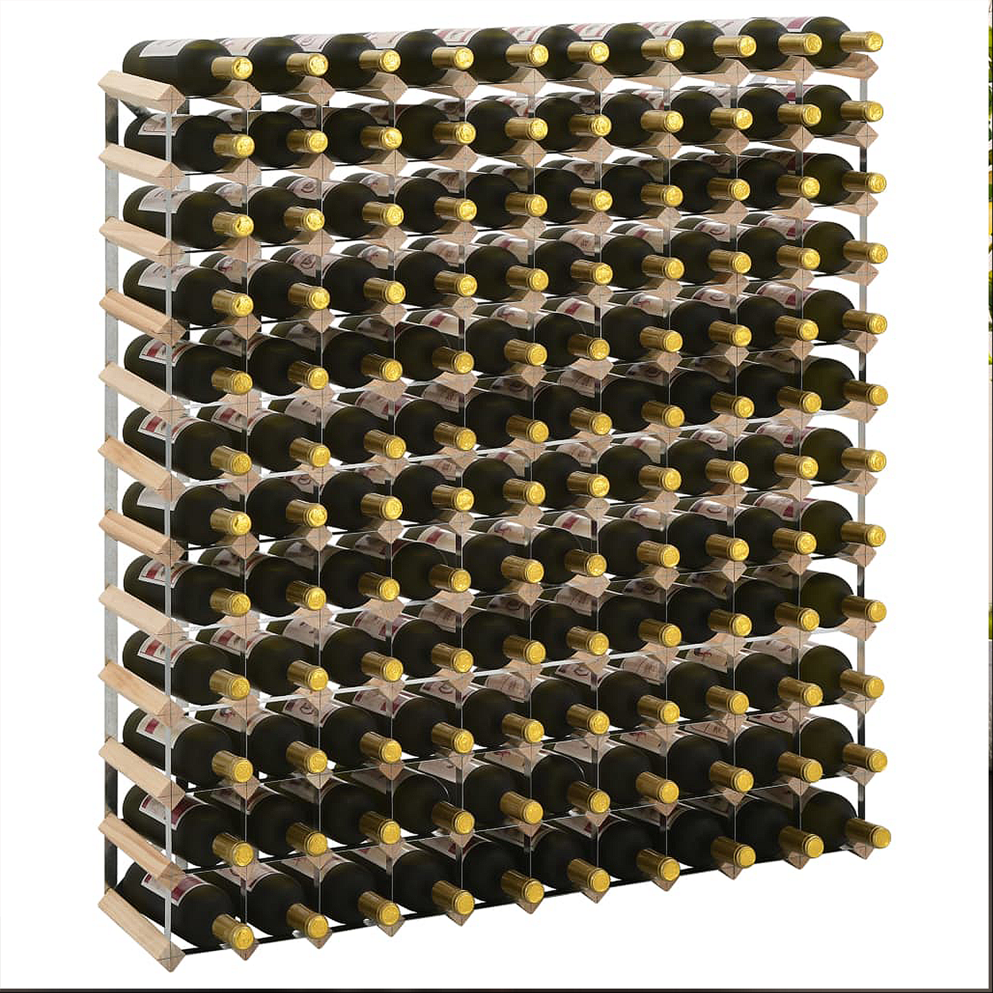 Wijnrek 120 Flessen Grenenhout