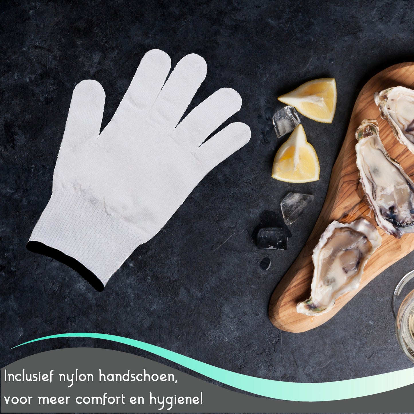 TEN® Oesterhandschoen met Binnenhandschoen van rvs