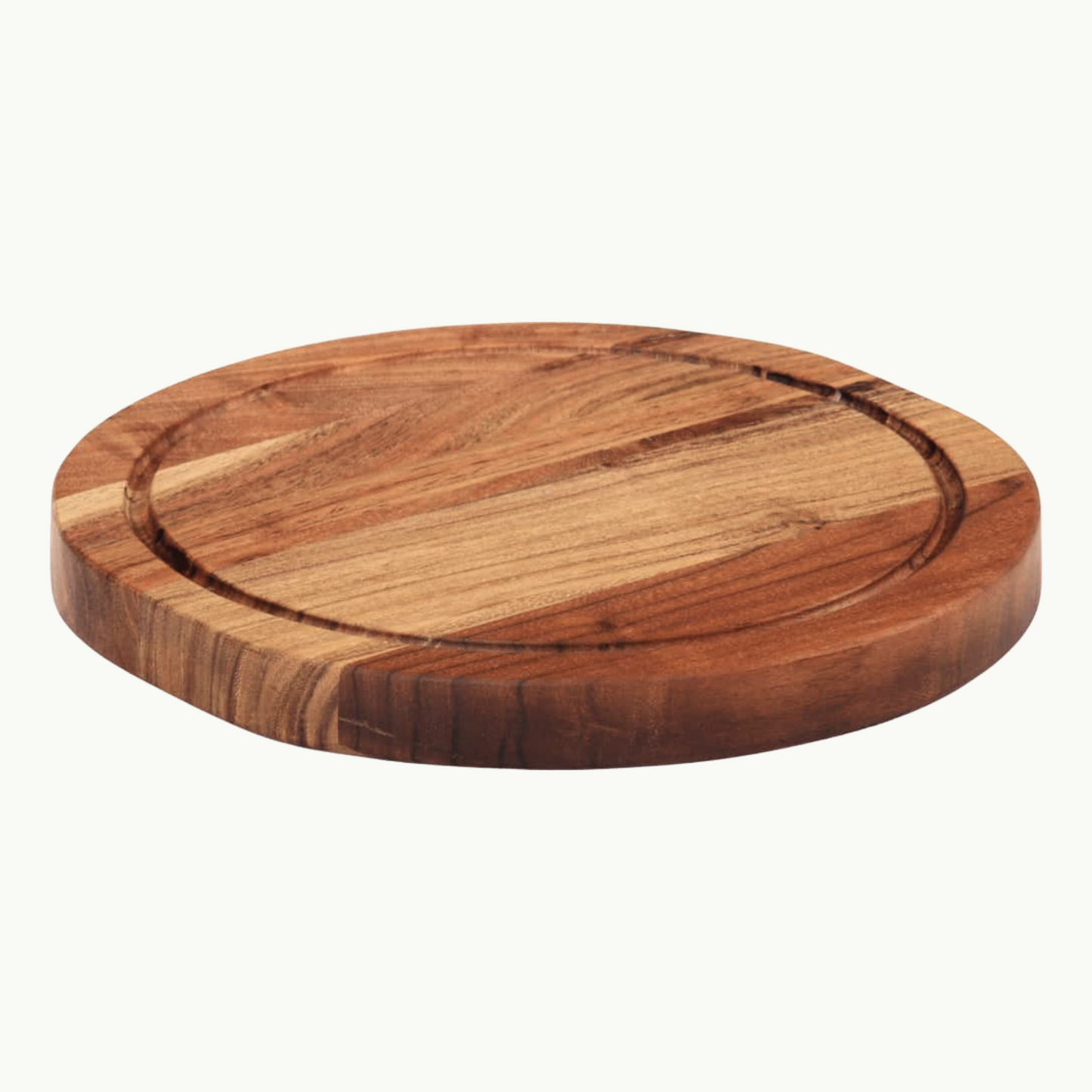 Hakblok Ø 25x2,5 cm massief acaciahout