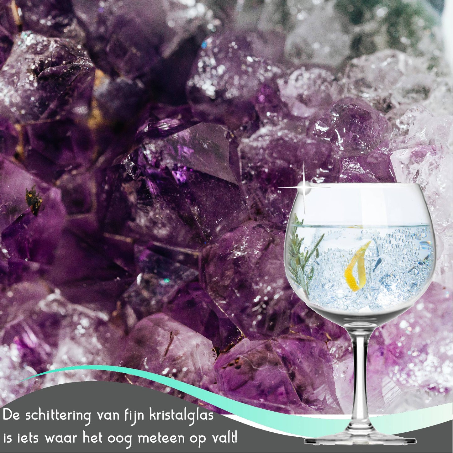 Gin Tonic glazen van Kristal
