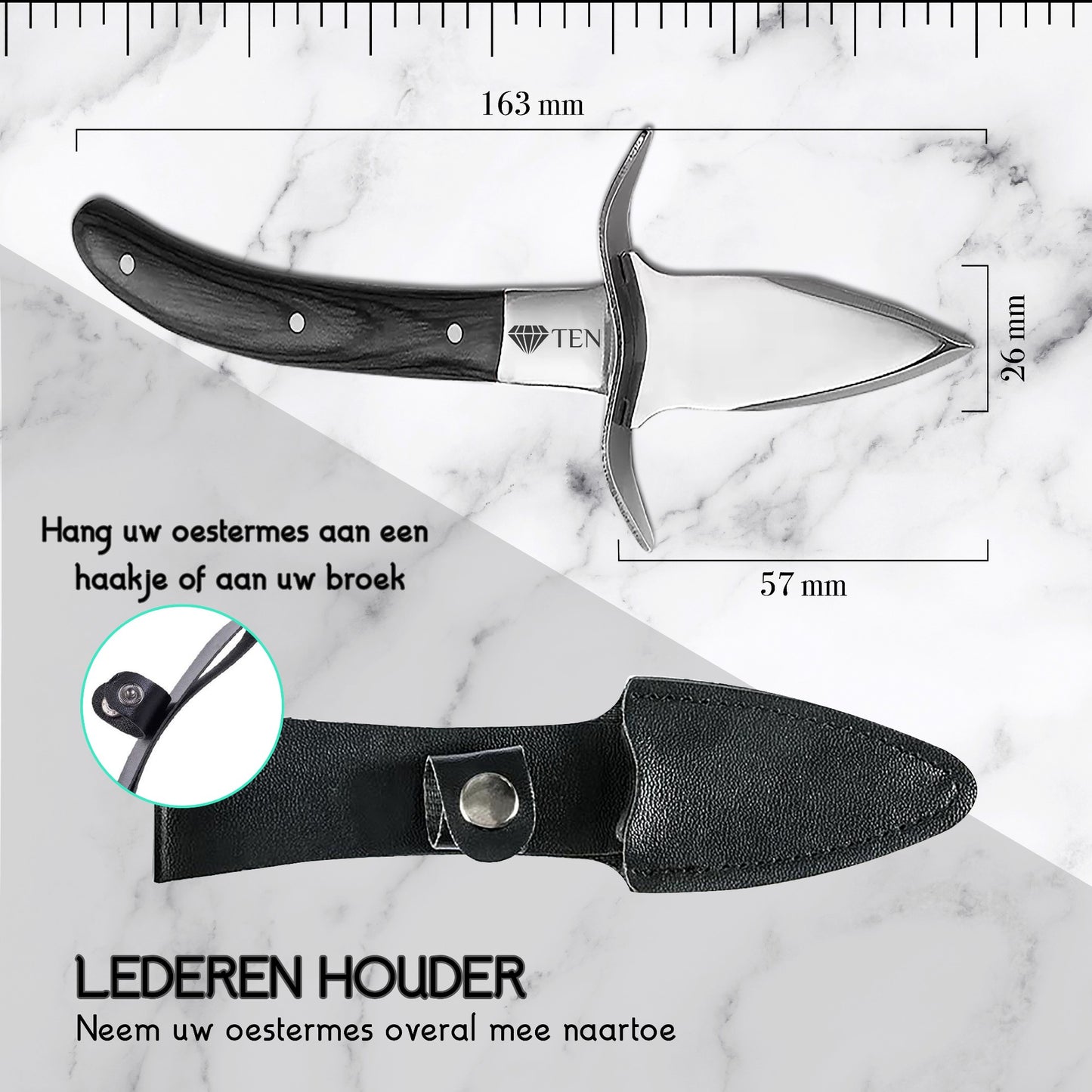 Afmeting van oestermes