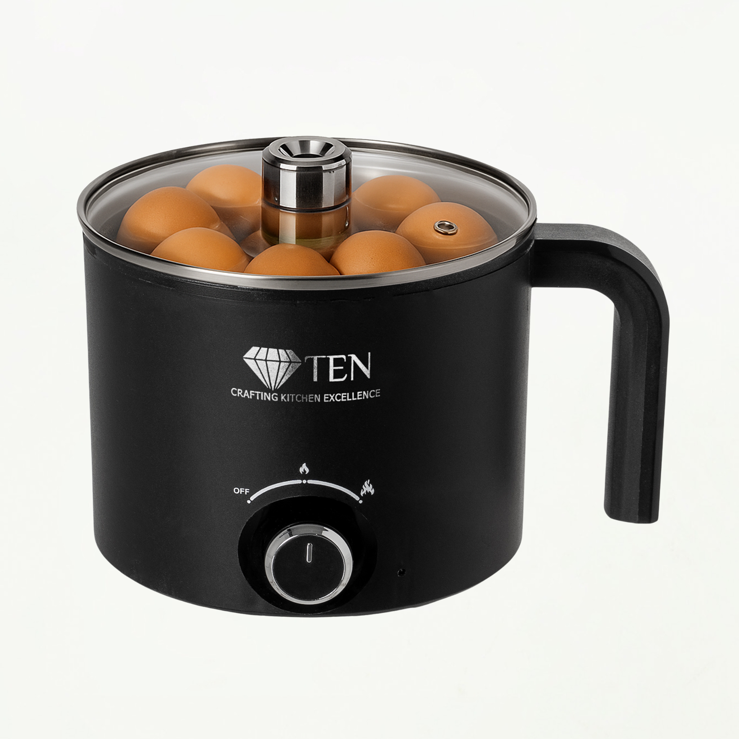 TEN® -  Elektrische Eierkoker 1.8L - 200W/600W - Tenkitchen.store
