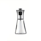 304 Roestvrij Staal & Glas Olie Spuitfles - Grote Capaciteit Gedrukte Spuit voor Keuken, BBQ, Grillen - BPA-Vrij, Driehoeksontwerp, Perfect voor Olijf- en Barbekouolie - Eid Al-Adha Mubarak Cadeau Idee, Keukenaccessoire | Strak Accessoire | Bpa-vrij Mater