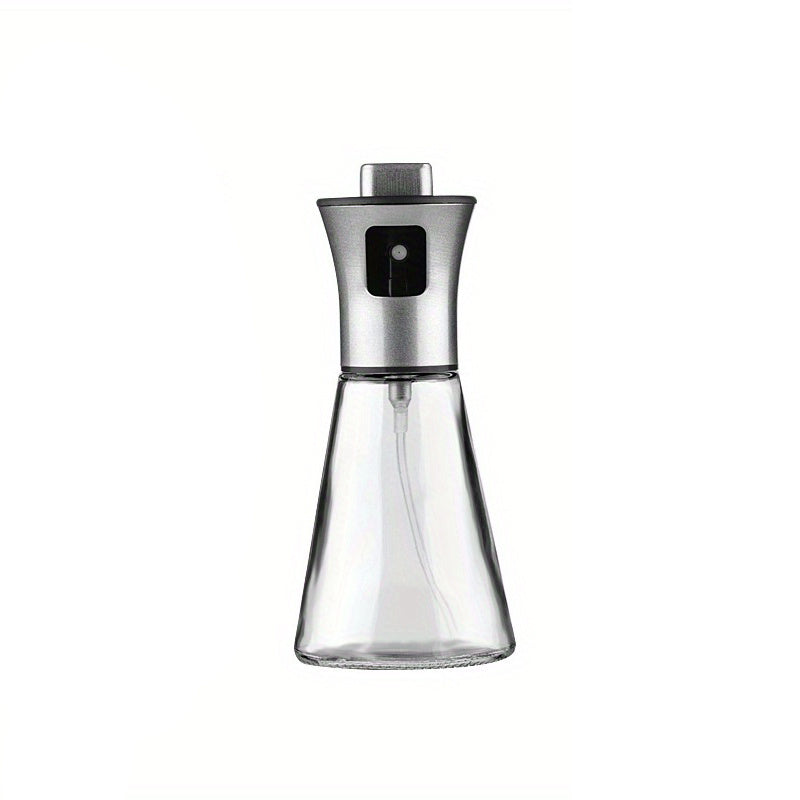304 Roestvrij Staal & Glas Olie Spuitfles - Grote Capaciteit Gedrukte Spuit voor Keuken, BBQ, Grillen - BPA-Vrij, Driehoeksontwerp, Perfect voor Olijf- en Barbekouolie - Eid Al-Adha Mubarak Cadeau Idee, Keukenaccessoire | Strak Accessoire | Bpa-vrij Mater