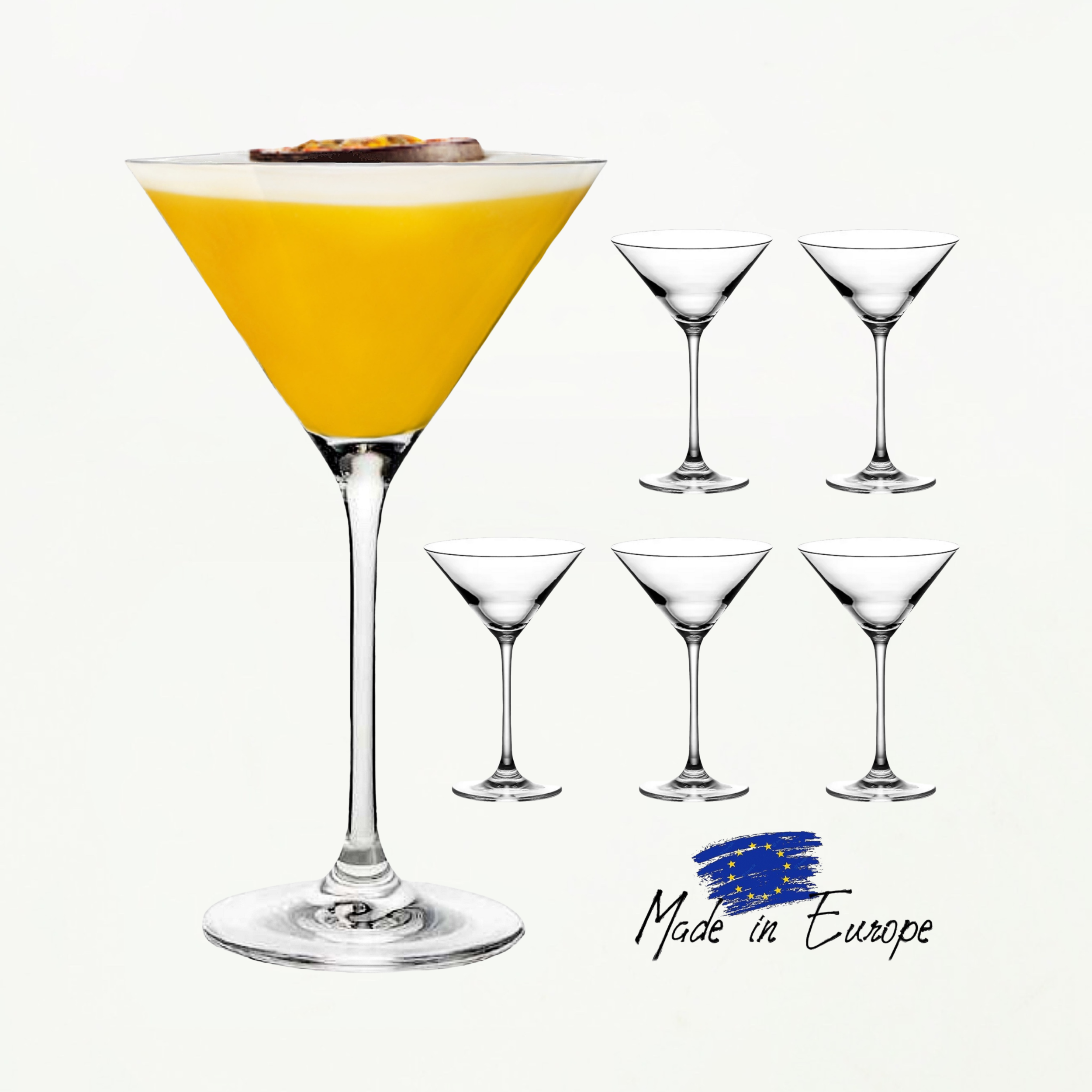 TEN® Cocktailglazen - Pornstar Martini Glazen 240ml - Tenkitchen.store
