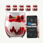 TEN® - Dessertglazen Kristalglas 390ml - IJsglazen + 114 Recepten - Tenkitchen.store