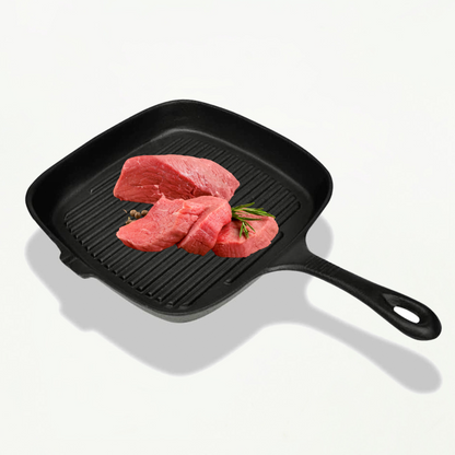 Grillpan gietijzer 24x23 cm - Tenkitchen.store