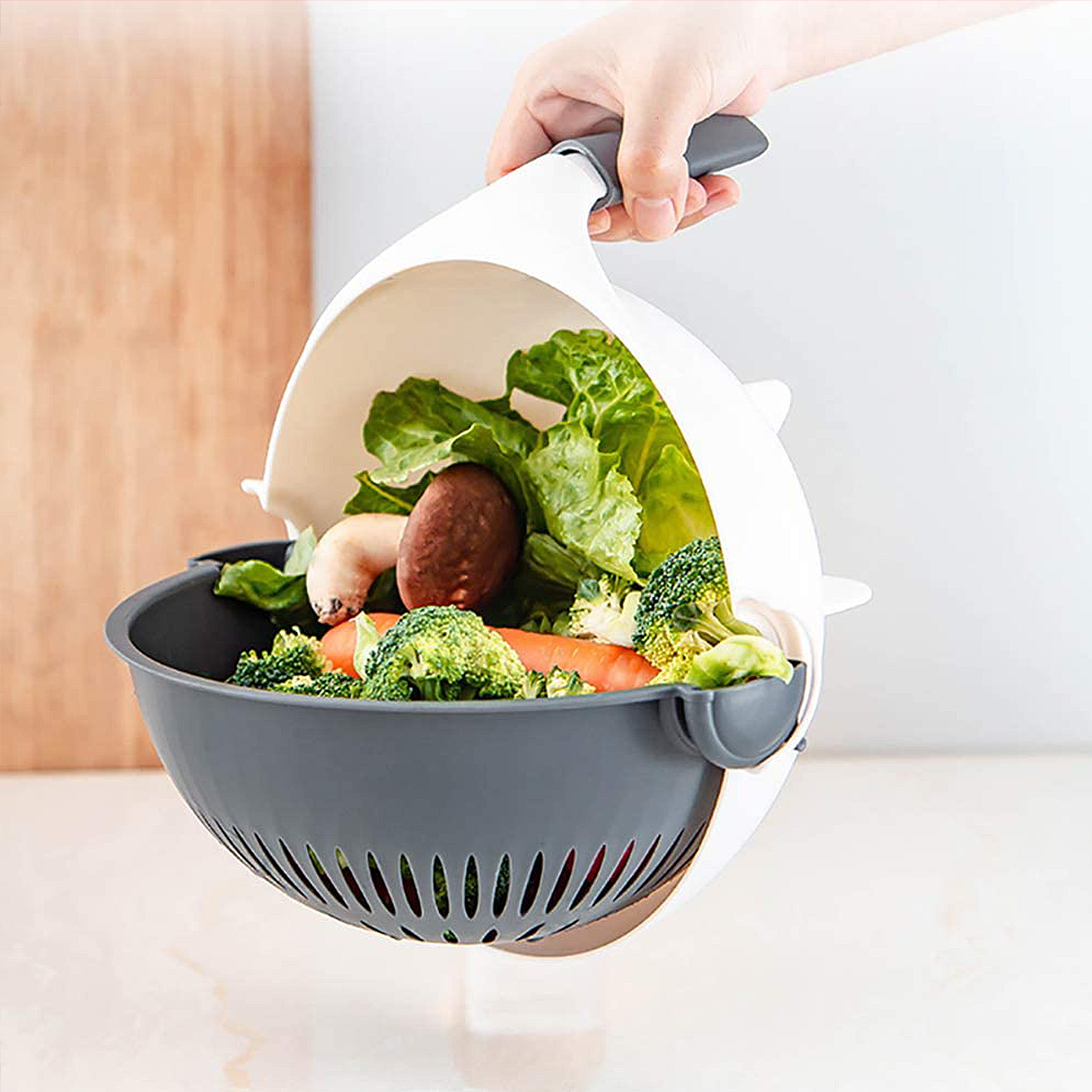 Multifunctionele Groentesnijder met Verwisselbare Messen - Tenkitchen.store