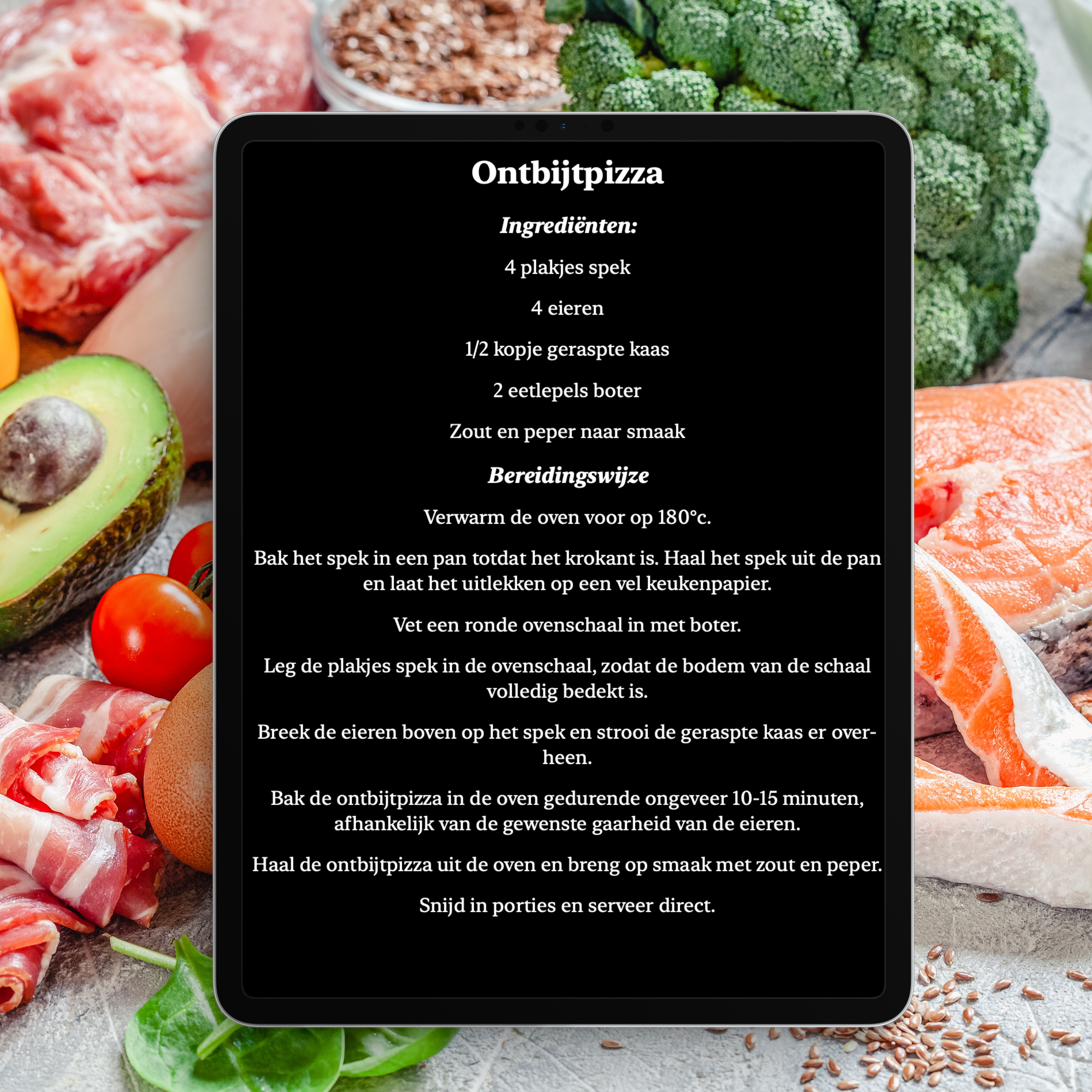 202 Low Carb Recepten Ebook - Koolhydraatarm recepten - Tenkitchen.store