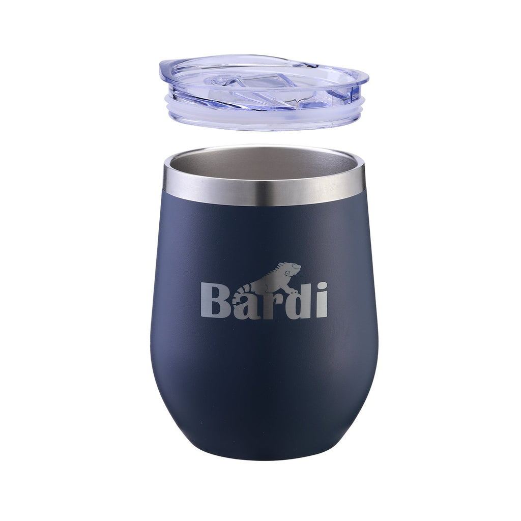 Bardi Thermosbekers 0,3L RVS blauw set -  incl. deksels - dubbelwandig