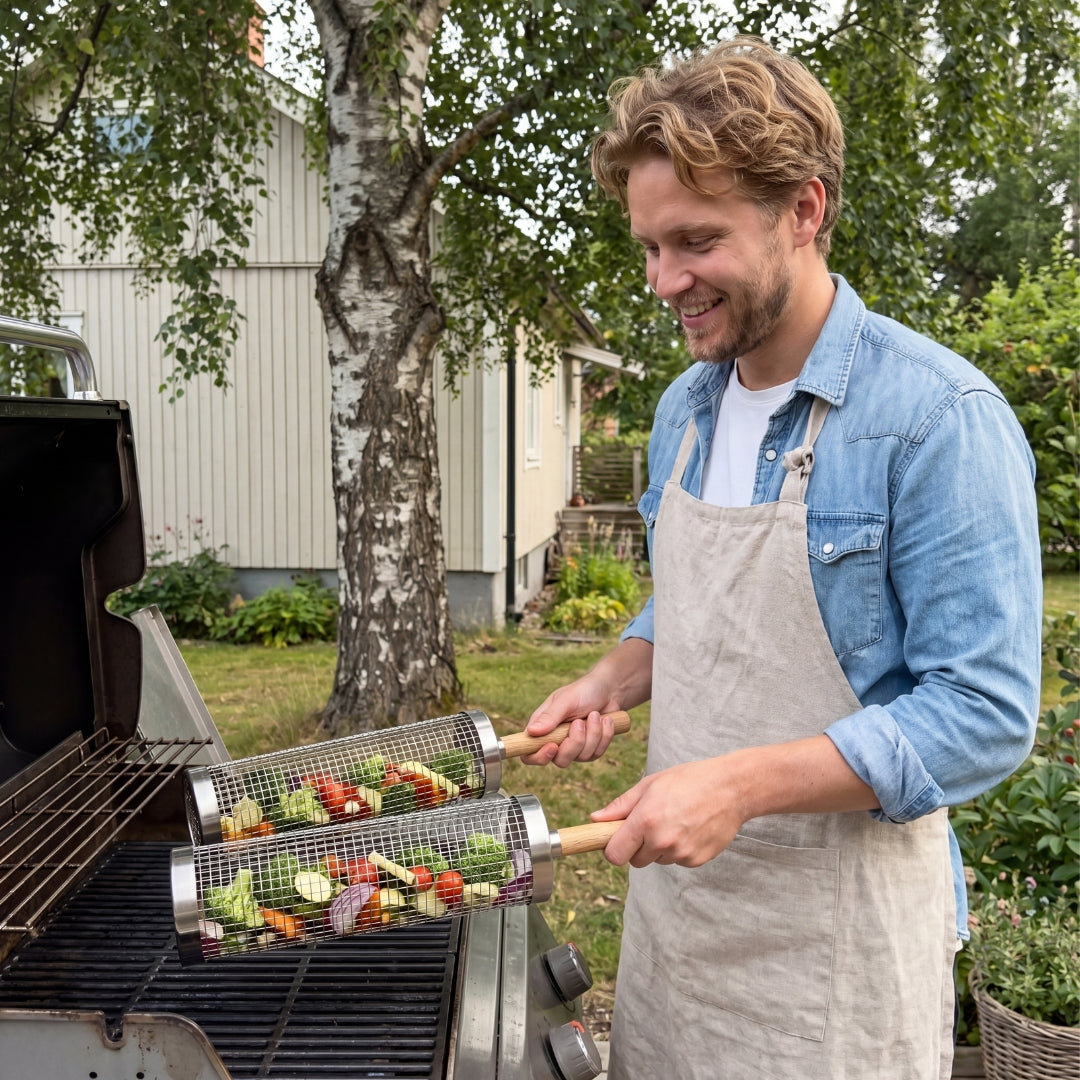 Rollende Grillmand