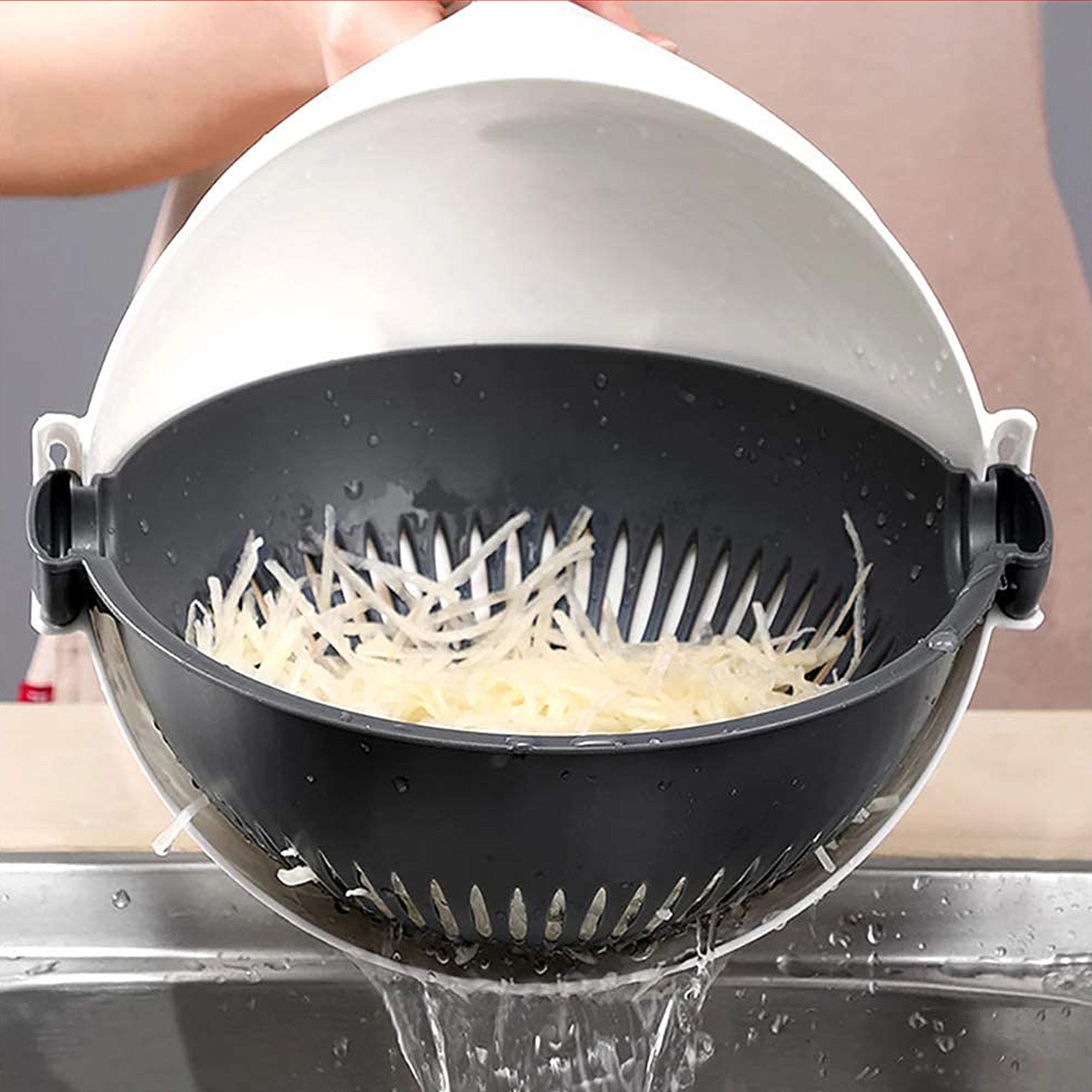 Multifunctionele Groentesnijder met Verwisselbare Messen - Tenkitchen.store