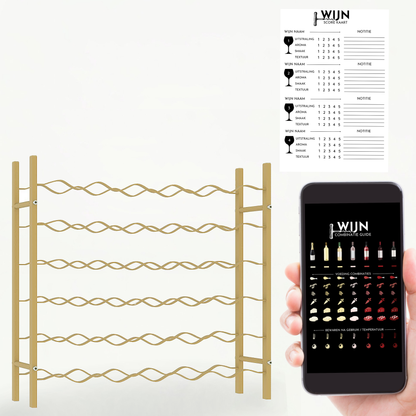 Wijnrek voor 36 flessen - Rode & Witte Wijn Bewaren