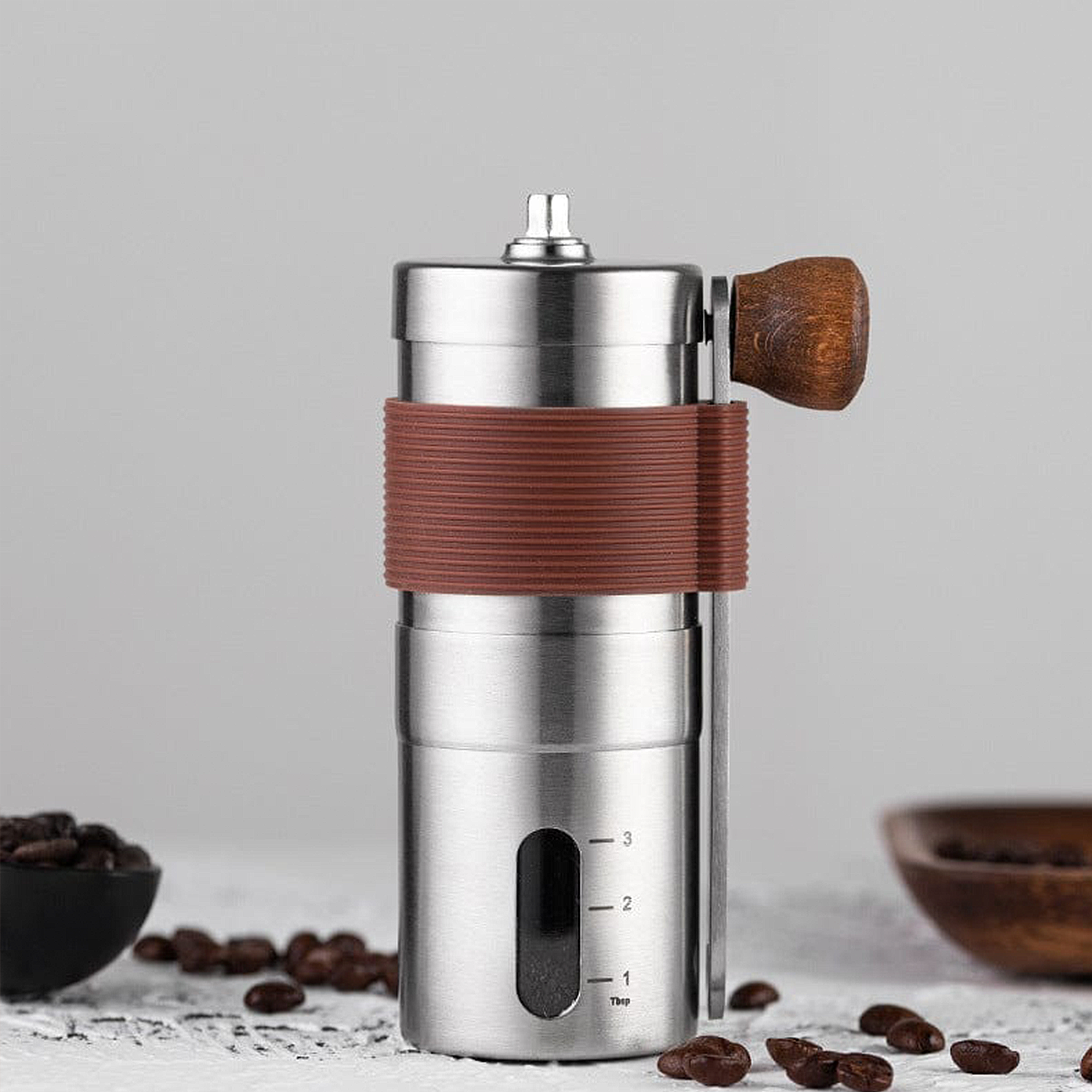 Handmatige Koffiemolen Met Keramische Maalschijven - Tenkitchen.store