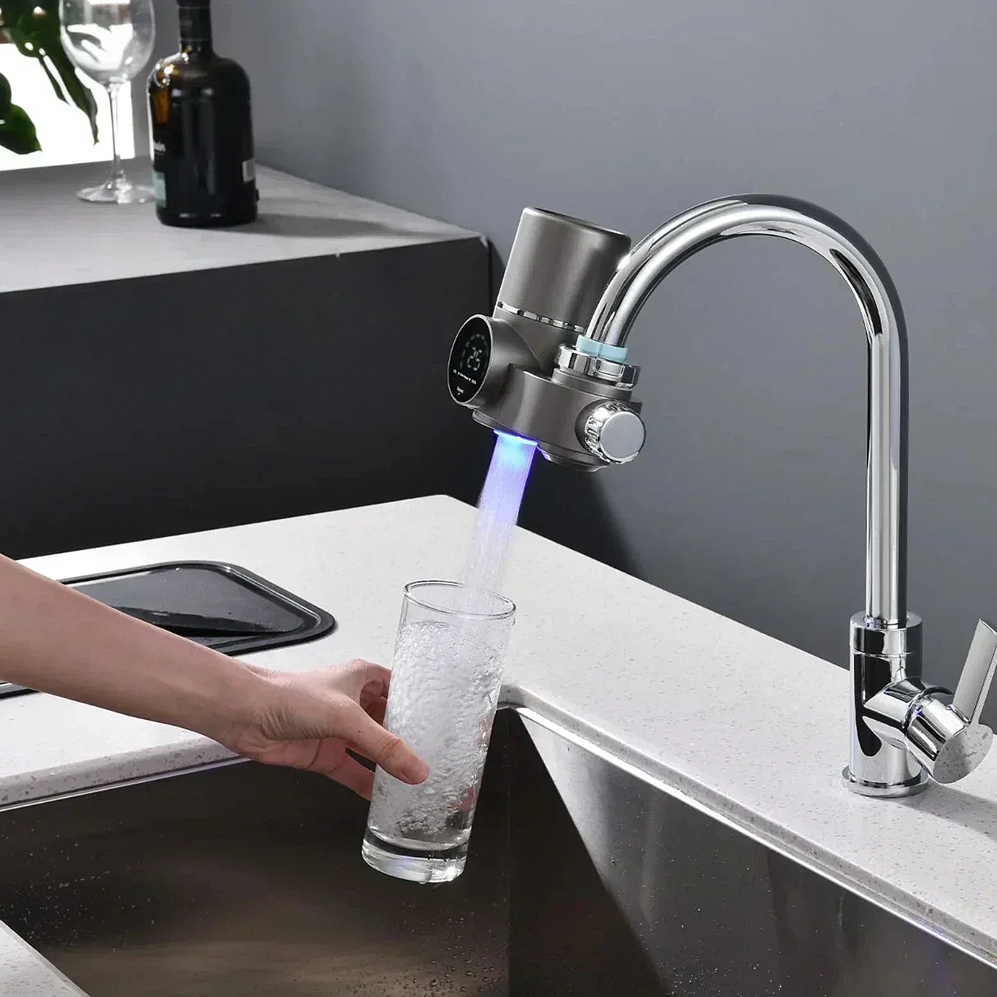 Kraanwaterfilter Met LED Scherm - Tenkitchen.store