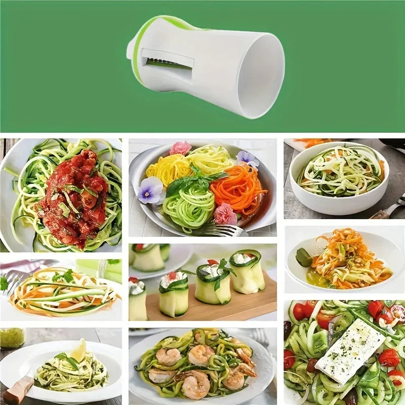 Groente spiralizer | Handmatige spiraalsnijder met opvangbak