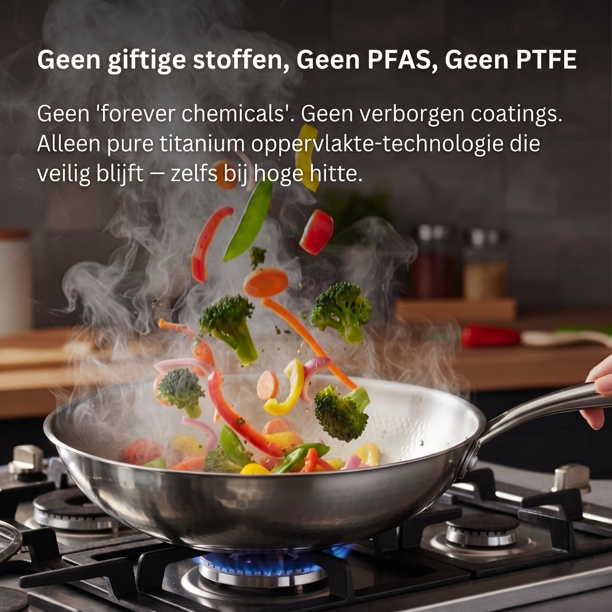Gehamerde Titanium Pan