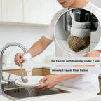 50 cotton filter bags disposable Cotton Faucet Filter Bags with 10 fastening straps💧