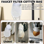 50 cotton filter bags disposable Cotton Faucet Filter Bags with 10 fastening straps💧