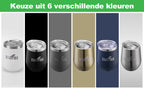 Bardi Thermosbekers 0,3L RVS wit set -  incl. deksels - dubbelwandig