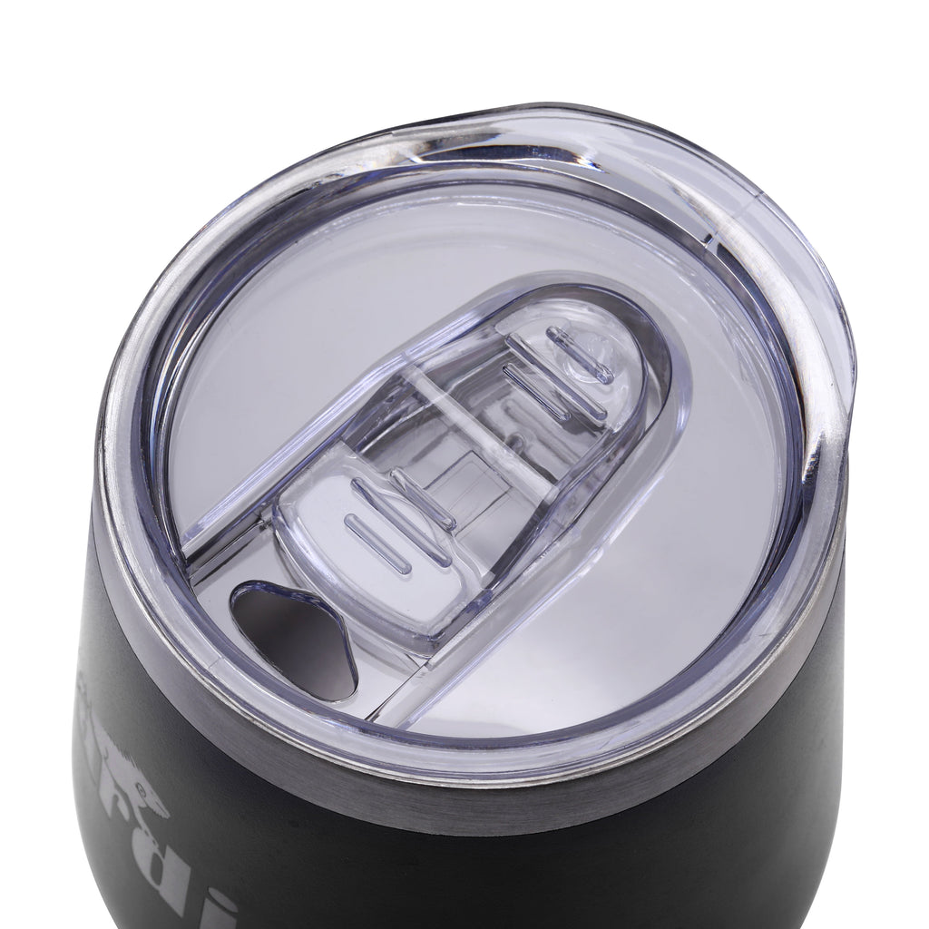 Bardi Thermosbekers 0,3L RVS zwart set -  incl. deksels - dubbelwandig