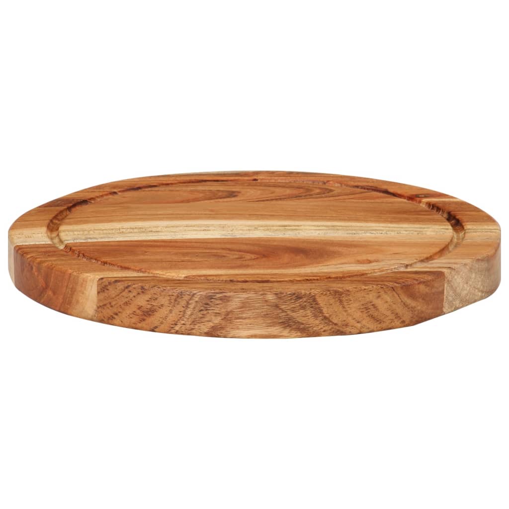 Hakblok Ø 25x2,5 cm massief acaciahout - Tenkitchen.store