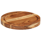 Hakblok Ø 25x2,5 cm massief acaciahout - Tenkitchen.store
