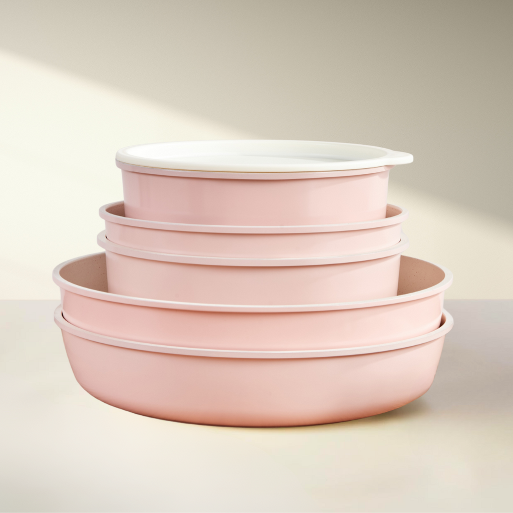 Keramische Pannenset - Blush Pink