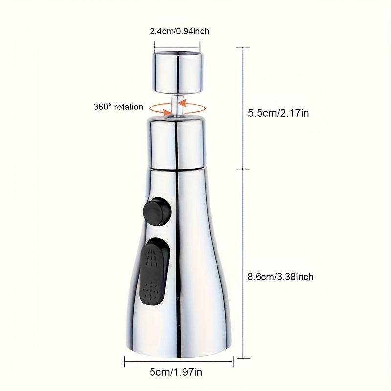 Slim Spoelen – 360° Roterende Kraanverlenger met 3 Waterstanden & Schrapfunctie