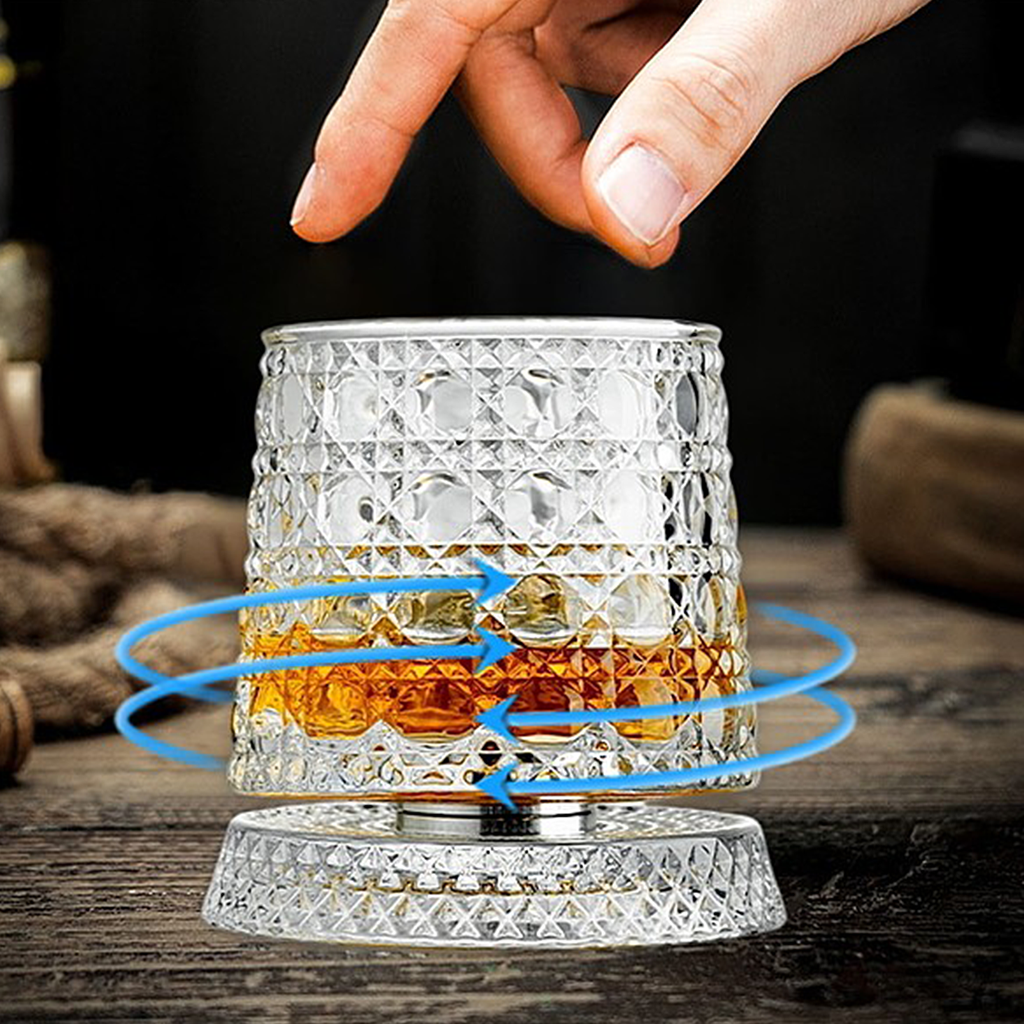 Draaiend kristallen whiskyglas - Tenkitchen.store