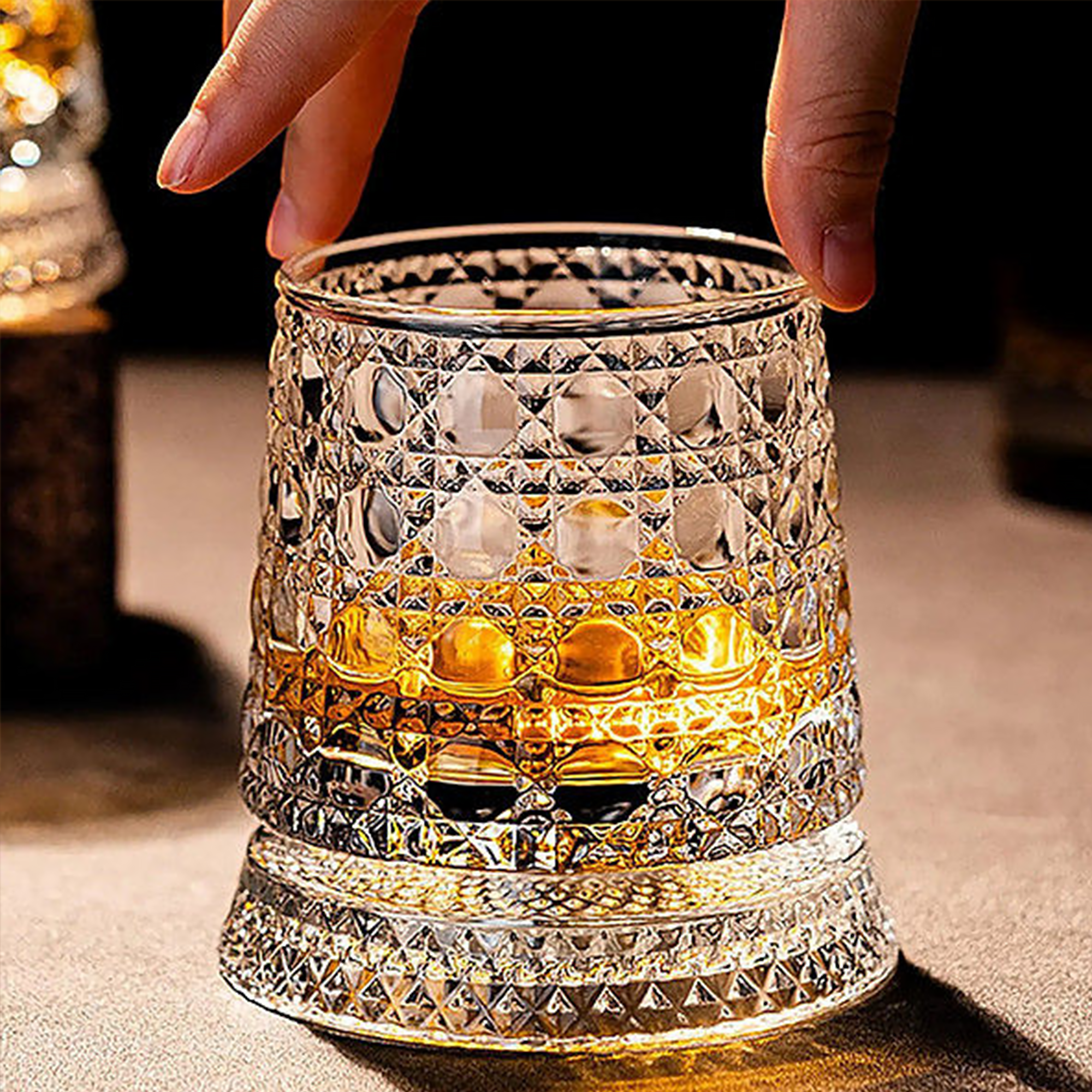 Draaiend kristallen whiskyglas - Tenkitchen.store