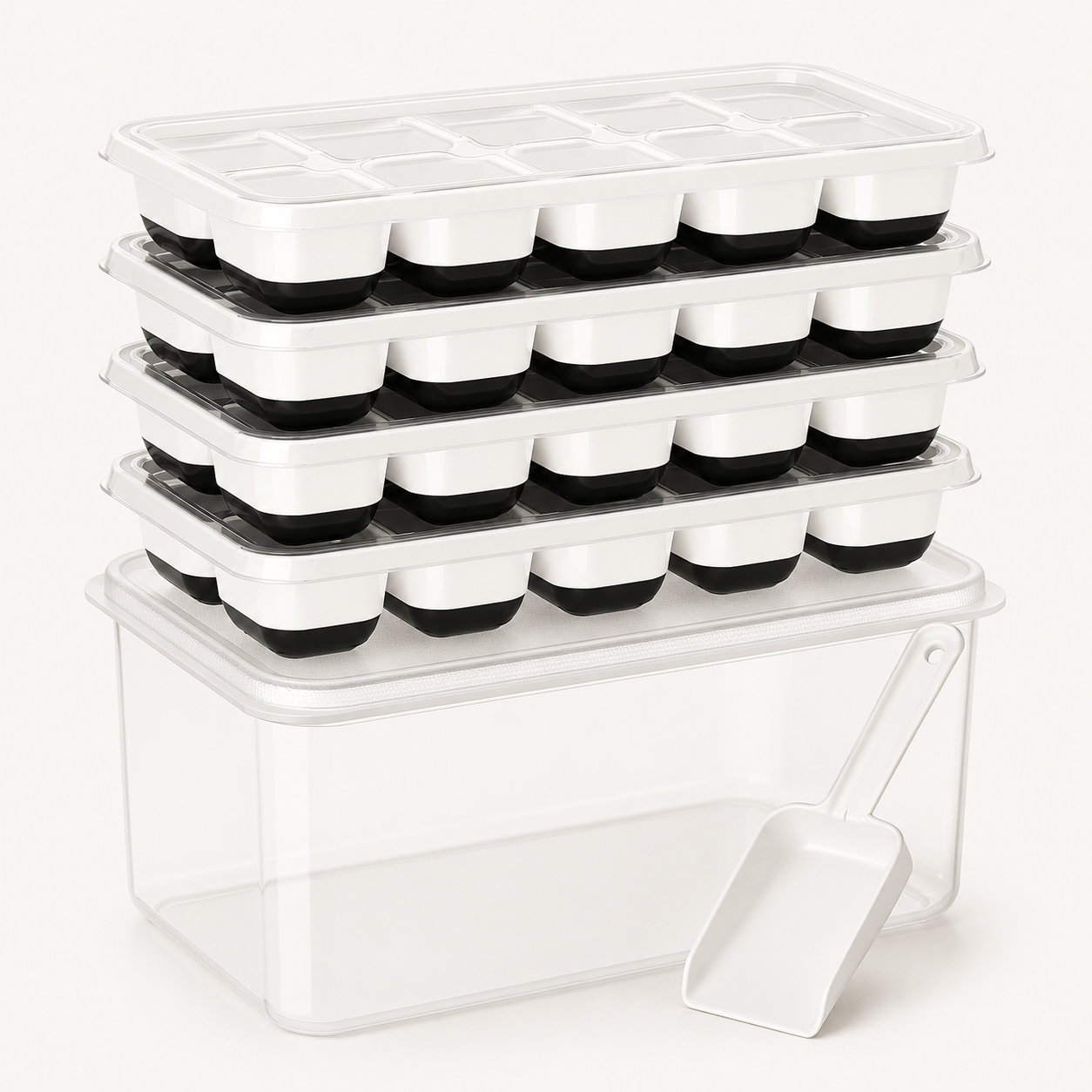 TEN® IJsblokjesvormen Silicone Stapelbaar - Tenkitchen.store