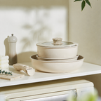 Keramische Pannenset – Houten Details