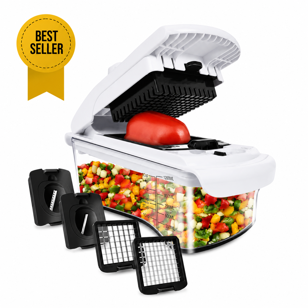 TEN® Groentesnijder - RVS & BPA-Vrij  - 11 in 1