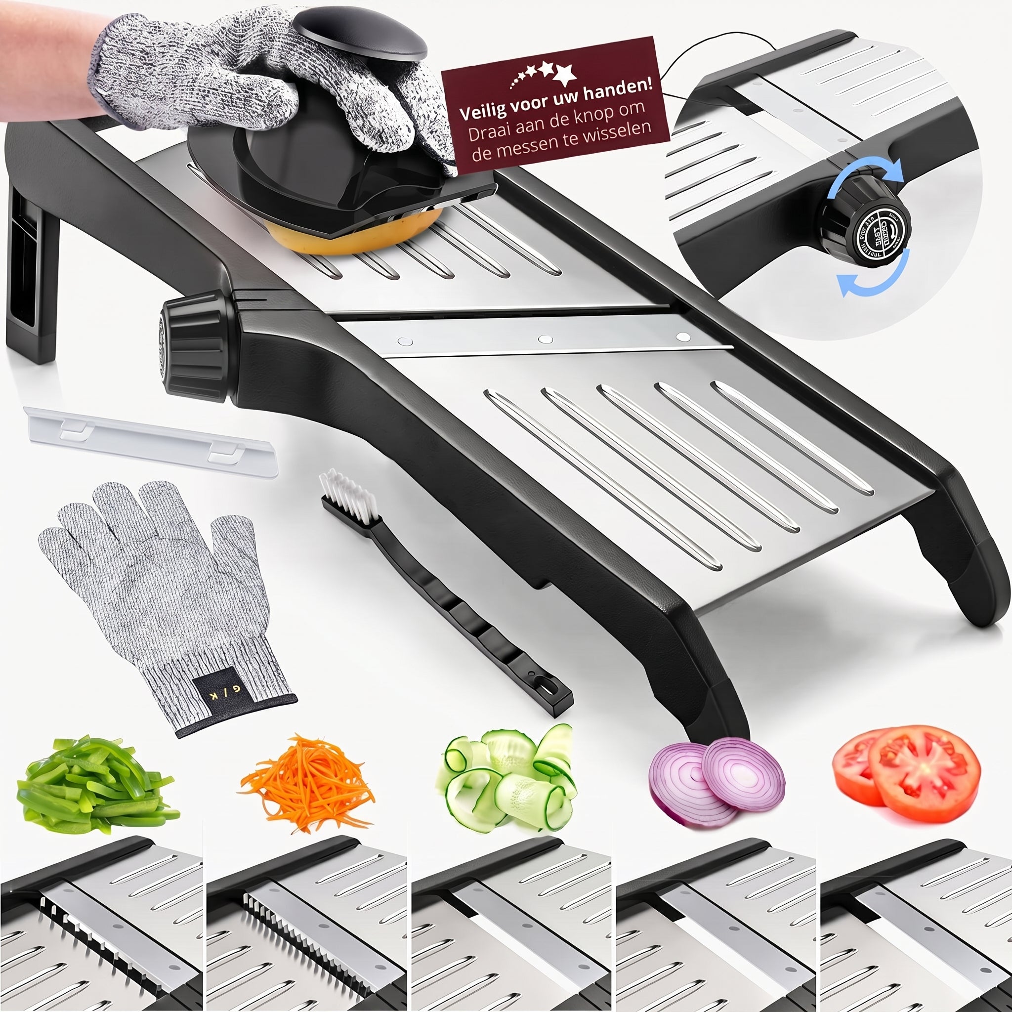 TEN® Mandoline Groentesnijder - Tenkitchen.store