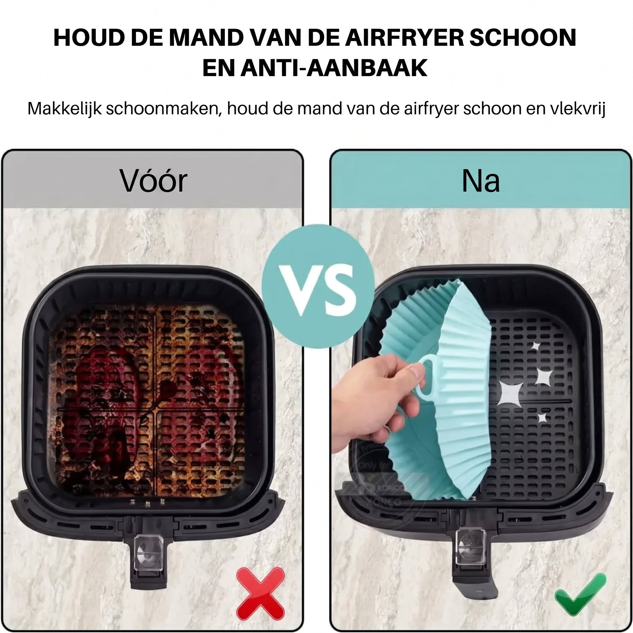 TEN® Herbruikbare Kookvorm voor Airfryer - Tenkitchen.store