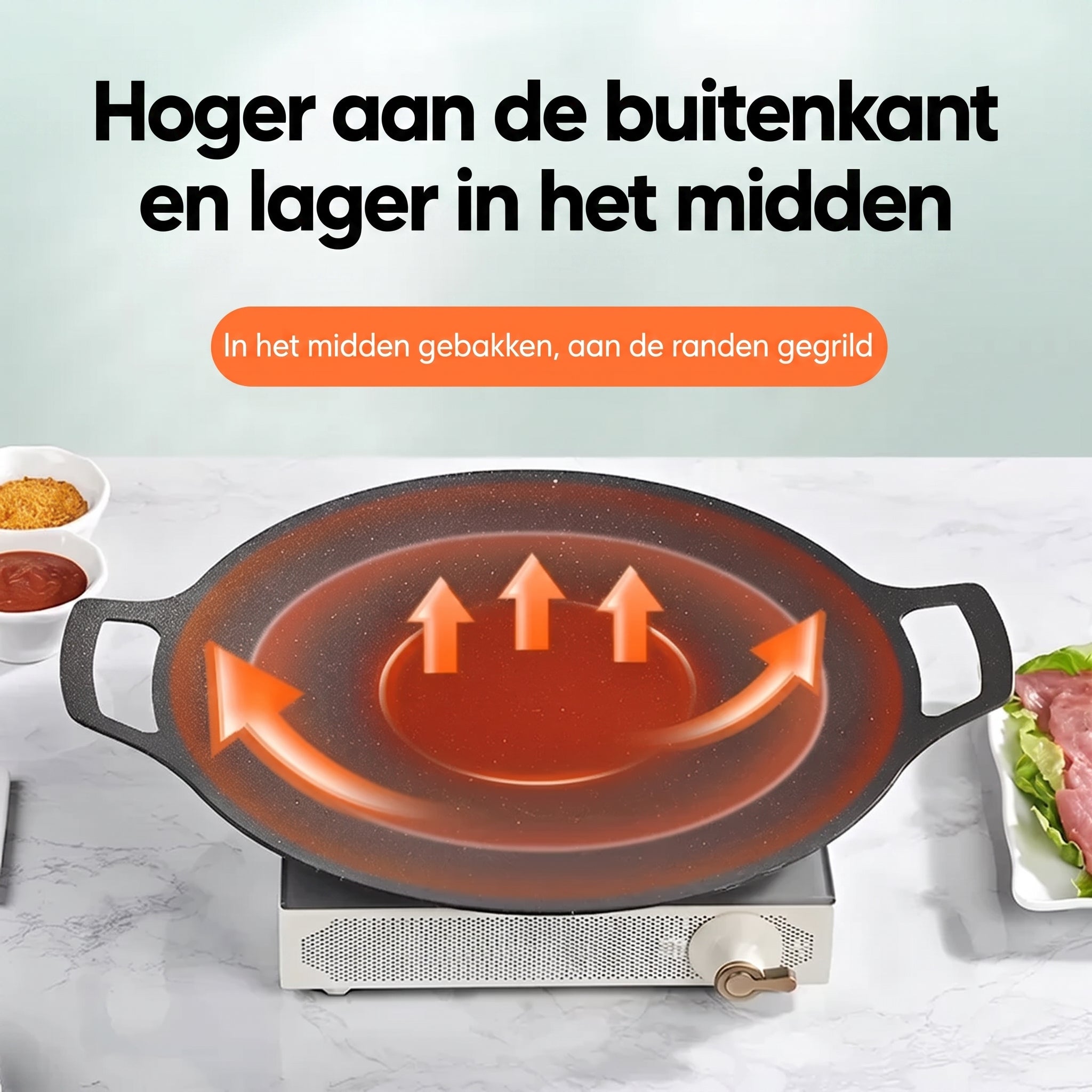 TEN® Duurzame Antiaanbak Grillpan - Tenkitchen.store