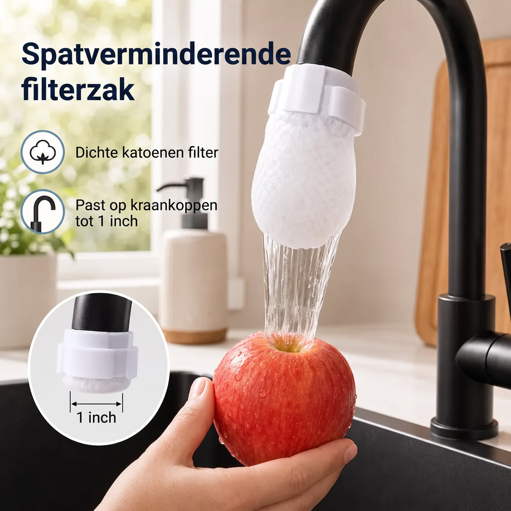 50 katoenen filterzakjes voor eenmalig gebruik, katoenen kraanfilterzakjes met 10 bevestigingsbandjes 💧 - Tenkitchen.store
