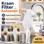 50 katoenen filterzakjes voor eenmalig gebruik, katoenen kraanfilterzakjes met 10 bevestigingsbandjes 💧 - Tenkitchen.store