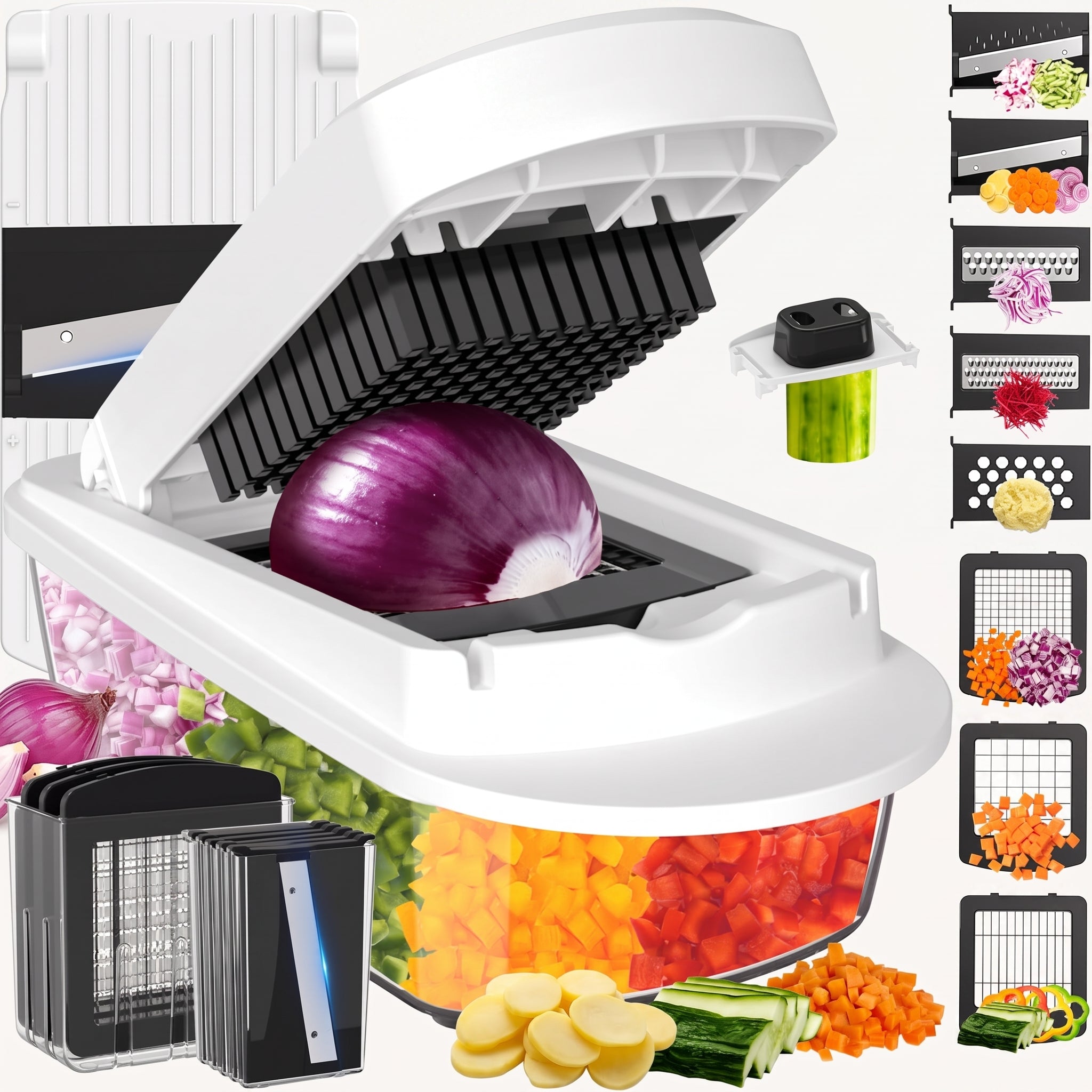 TEN® Multifunctionele Groentesnijder 15-in-1 - Tenkitchen.store