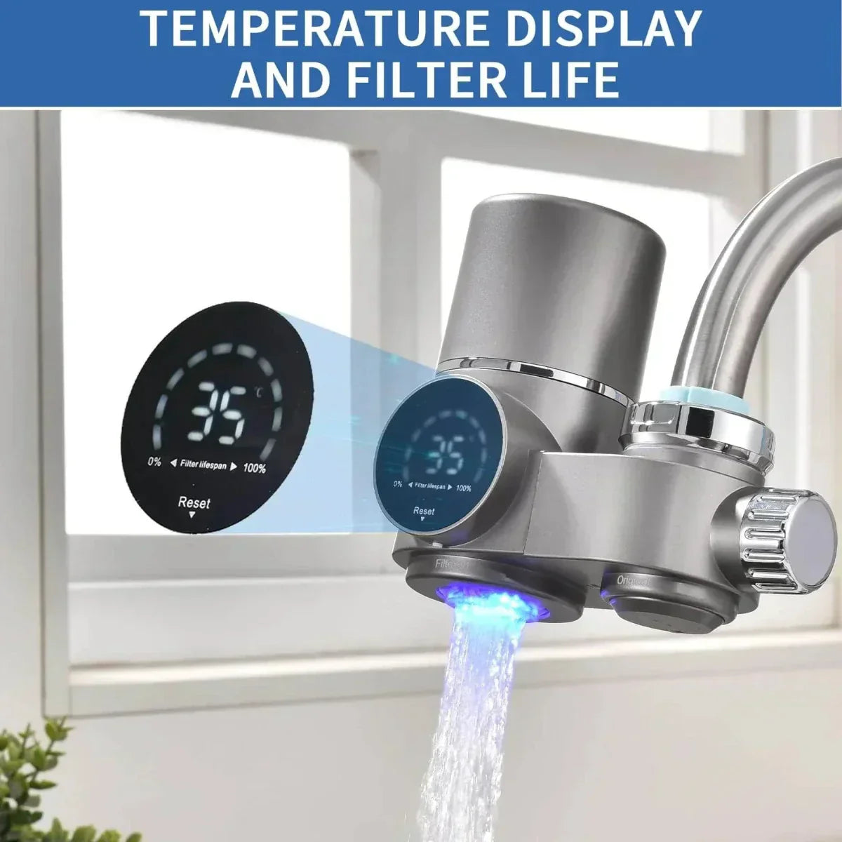 TEN® Kraanwaterfilter Met LED Scherm