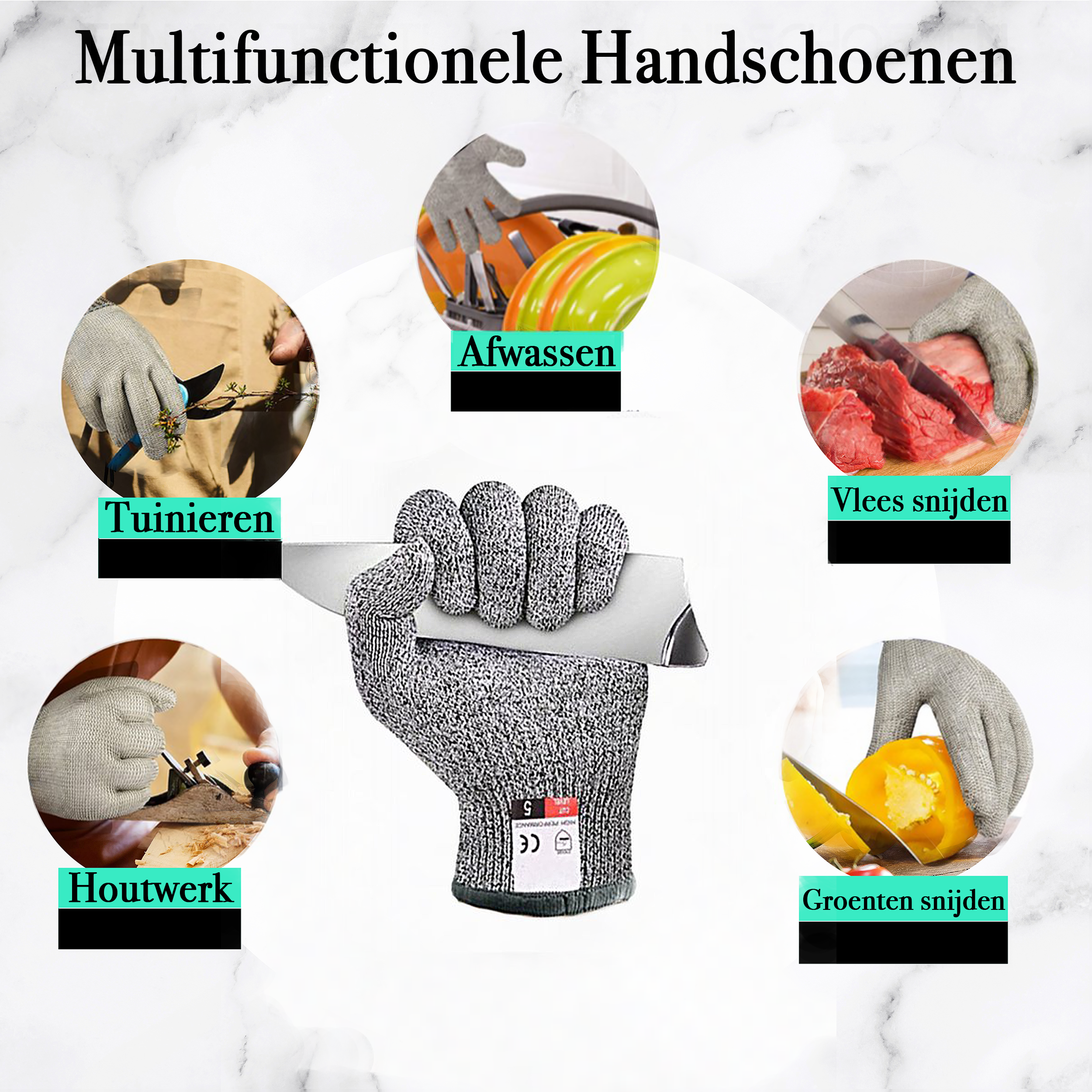 TEN® Oestermes Bruin - Perfect voor Oesters Openen - Tenkitchen.store