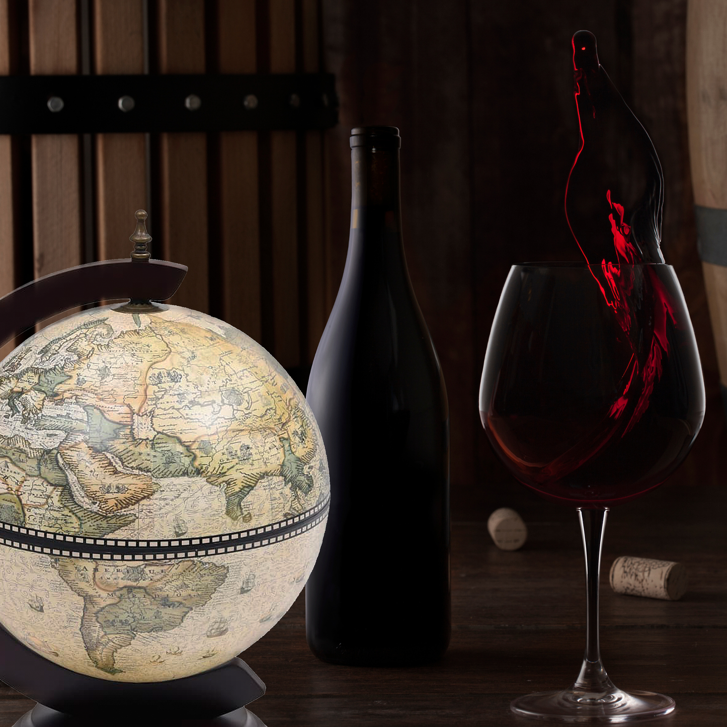 Globebar Tafelmodel - Drankkast wereldbol - Tenkitchen.store