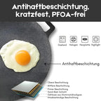 TEN® Duurzame Antiaanbak Grillpan