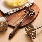 TEN® Aardappelstamper RVS 304 Met Houten Handvat