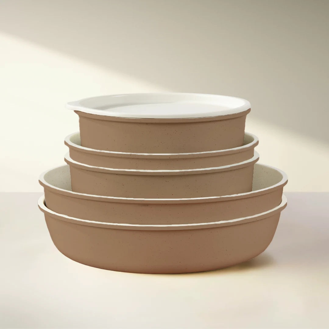 Keramische Pannenset - Taupe